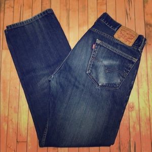 Levi’s 505 Men’s Jeans Faded Dark Blue 34W x 32L